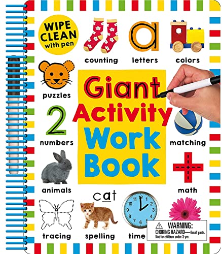 Wipe Clean: Giant Activity Workbook -- Roger Priddy, Spiral