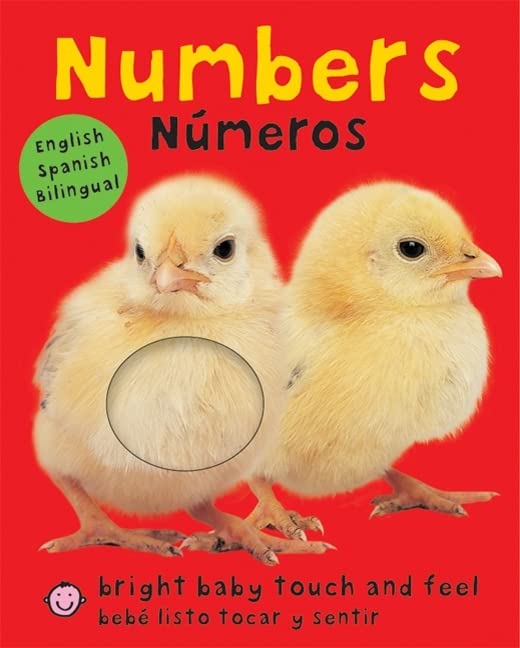 Bright Baby Touch & Feel: Bilingual Numbers / N伹eros: English-Spanish Bilingual -- Roger Priddy - Board Book