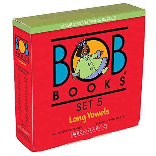 Bob Books - Long Vowels Box Set Phonics, Ages 4 and Up, Kindergarten, First Grade (Stage 3: Developing Reader) -- Bobby Lynn Maslen, Boxed Set