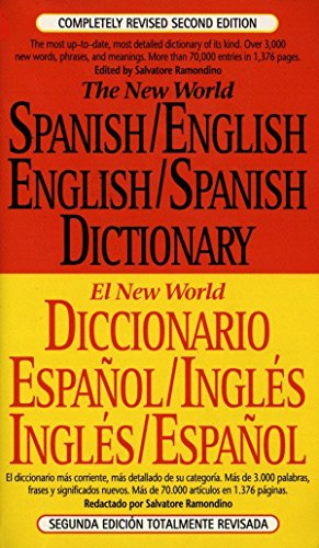 The New World Spanish-English, English-Spanish Dictionary: Completely Revised Second Edition -- Salvatore Ramondino, Paperback