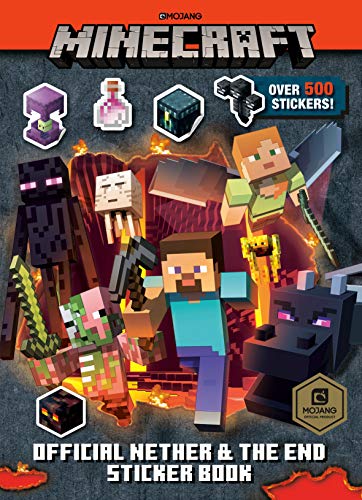 Minecraft Official the Nether and the End Sticker Book (Minecraft) -- Stephanie Milton, Paperback