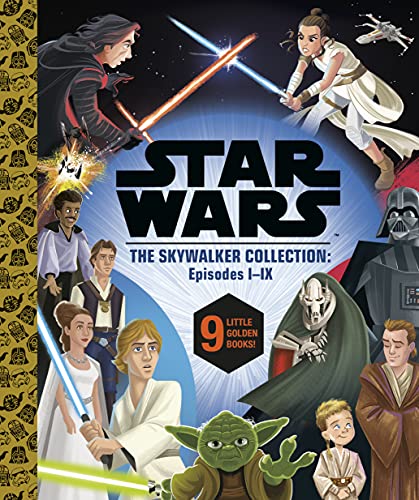 Star Wars Episodes I - IX: A Little Golden Book Collection (Star Wars) -- Golden Books, Hardcover