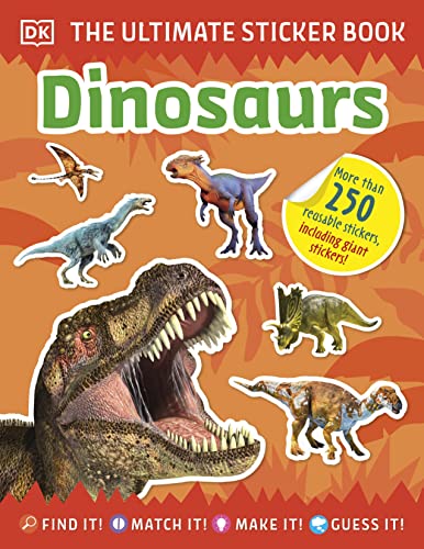 The Ultimate Sticker Book Dinosaurs -- DK, Paperback