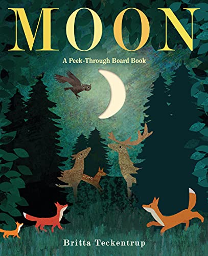 Moon: A Peek-Through Board Book -- Britta Teckentrup, Board Book