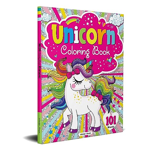 101 Unicorn Colouring Book: Fun Activity Colouring Book for Children by Wonder House Books