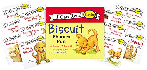 Biscuit 12-Book Phonics Fun!: Includes 12 Mini-Books Featuring Short and Long Vowel Sounds -- Alyssa Satin Capucilli - Boxed Set