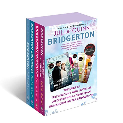 Bridgerton Boxed Set 1-4: The Duke and I/The Viscount Who Loved Me/An Offer from a Gentleman/Romancing Mister Bridgerton -- Julia Quinn, Paperback