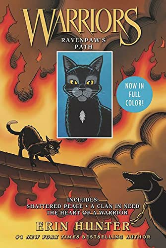 Warriors Manga: Ravenpaw's Path: 3 Full-Color Warriors Manga Books in 1: Shattered Peace, a Clan in Need, the Heart of a Warrior -- Erin Hunter, Paperback