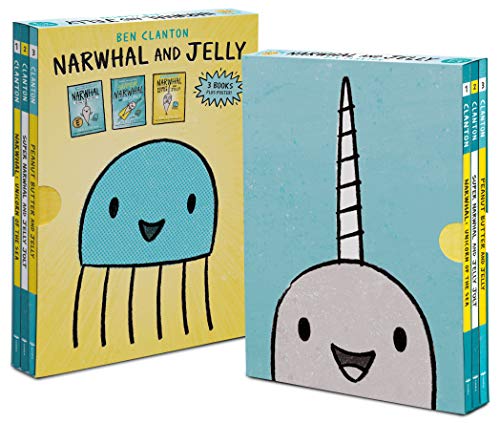 Narwhal and Jelly Box Set (Paperback Books 1, 2, 3, and Poster) -- Ben Clanton - Paperback