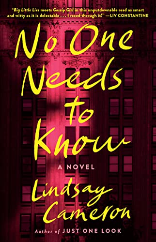 No One Needs to Know -- Lindsay Cameron - Paperback