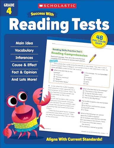 Scholastic Success with Reading Tests Grade 4 by Scholastic Teaching Resources