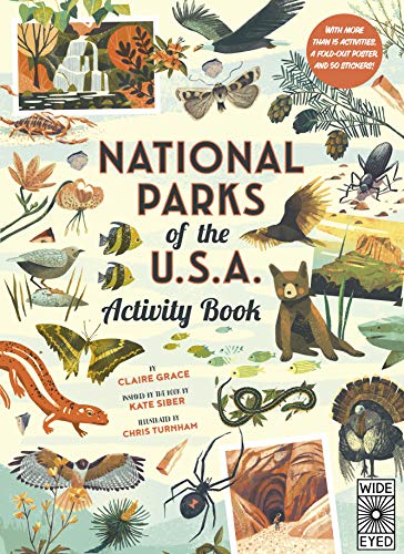 National Parks of the Usa: Activity Book: With More Than 15 Activities, a Fold-Out Poster, and 50 Stickers! -- Kate Siber, Paperback