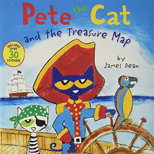 Pete the Cat and the Treasure Map -- James Dean - Paperback