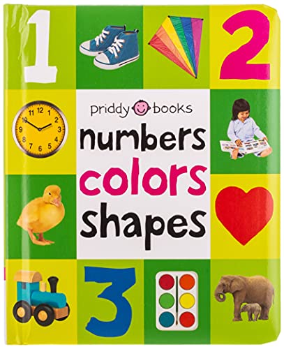 First 100 Padded: Numbers, Colors, Shapes -- Roger Priddy, Board Book