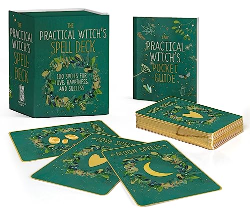 The Practical Witch's Spell Deck: 100 Spells for Love, Happiness, and Success -- Cerridwen Greenleaf - Paperback
