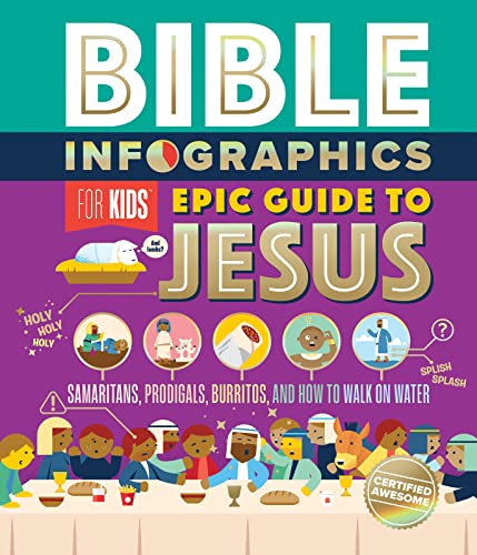 Bible Infographics for Kids Epic Guide to Jesus: Samaritans, Prodigals, Burritos, and How to Walk on Water -- Harvest House Publishers, Hardcover