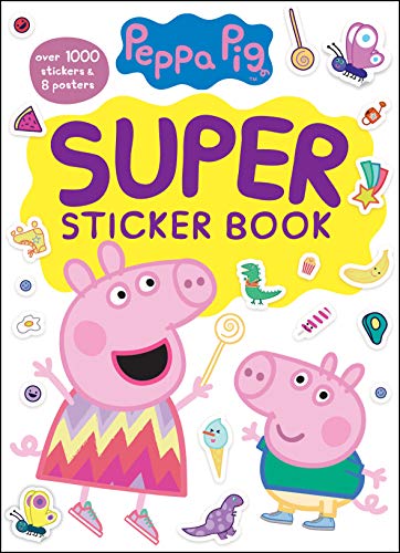 Peppa Pig Super Sticker Book: Over 1000 Stickers & 8 Posters -- Golden Books, Paperback