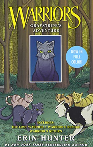 Warriors Manga: Graystripe's Adventure: 3 Full-Color Warriors Manga Books in 1: The Lost Warrior, Warrior's Refuge, Warrior's Return -- Erin Hunter - Paperback