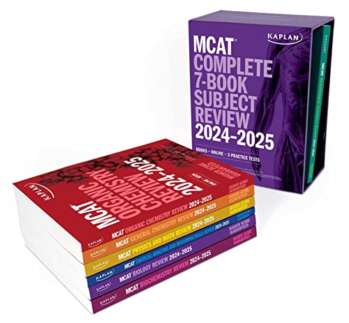 MCAT Complete 7-Book Subject Review 2024-2025: Books + Online + 3 Practice Tests by Kaplan Test Prep