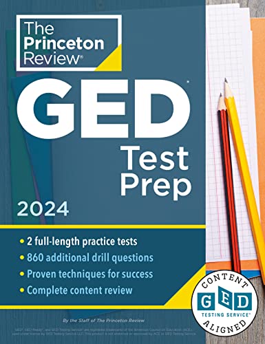 Princeton Review GED Test Prep, 2024: 2 Practice Tests + Review & Techniques + Online Features -- The Princeton Review - Paperback