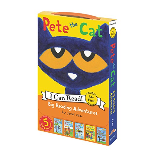 Pete the Cat: Big Reading Adventures: 5 Far-Out Books in 1 Box! -- James Dean, Boxed Set