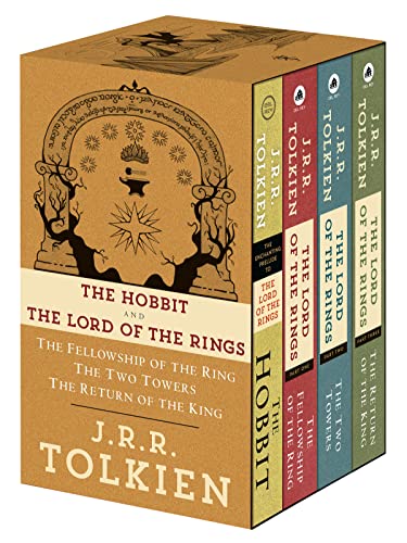 J.R.R. Tolkien 4-Book Boxed Set: The Hobbit and the Lord of the Rings: The Hobbit, the Fellowship of the Ring, the Two Towers, the Return of the King -- J. R. R. Tolkien - Boxed Set