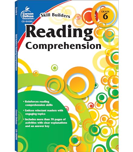 Reading Comprehension, Grade 6 by Carson Dellosa Education