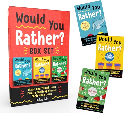 Would You Rather? Box Set: Would You Rather? Made You Think! Edition, Would You Rather? Family Challenge! Edition, Would You Rather? Christmas Ed by Daly, Lindsey