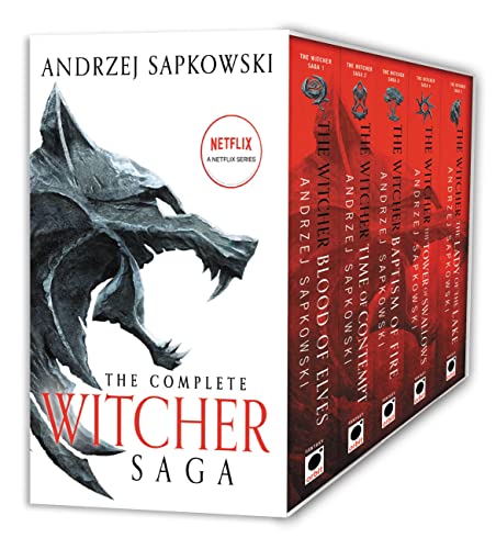 The Witcher Boxed Set: Blood of Elves, the Time of Contempt, Baptism of Fire, the Tower of Swallows, the Lady of the Lake -- Andrzej Sapkowski - Paperback