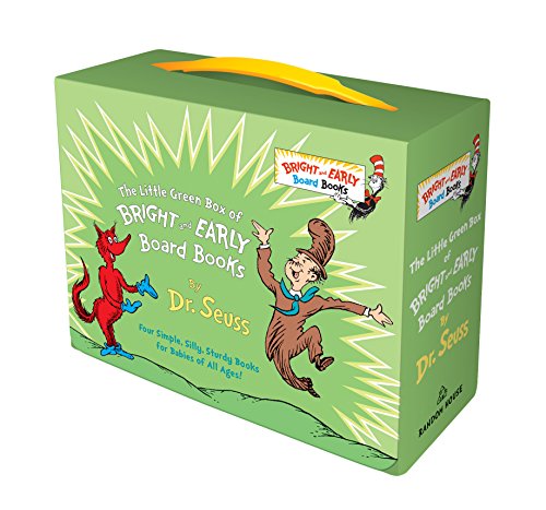 Little Green Boxed Set of Bright and Early Board Books: Fox in Socks; Mr. Brown Can Moo! Can You?; There's a Wocket in My Pocket!; Dr. Seuss's ABC -- Dr Seuss, Hardcover