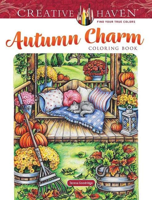 Creative Haven Autumn Charm Coloring Book -- Teresa Goodridge - Paperback