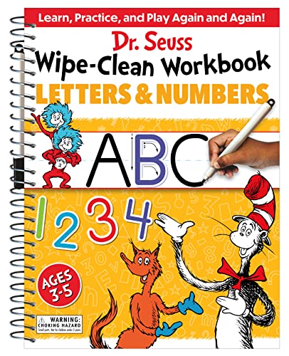 Dr. Seuss Wipe-Clean Workbook: Letters and Numbers: Activity Workbook for Ages 3-5 -- Dr Seuss, Paperback