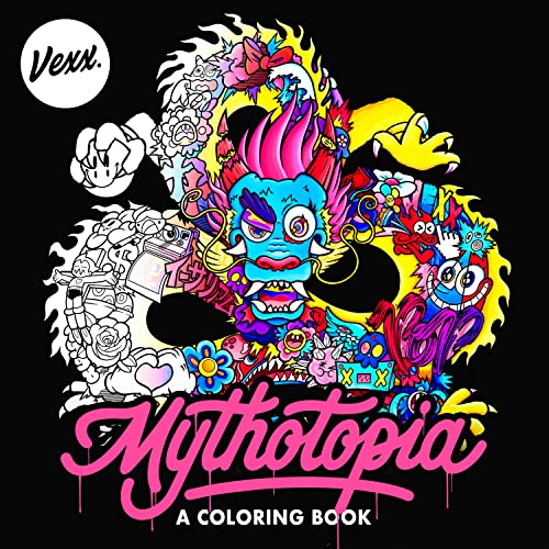 Mythotopia: A Dragons and Doodles Coloring Book -- Vexx - Paperback