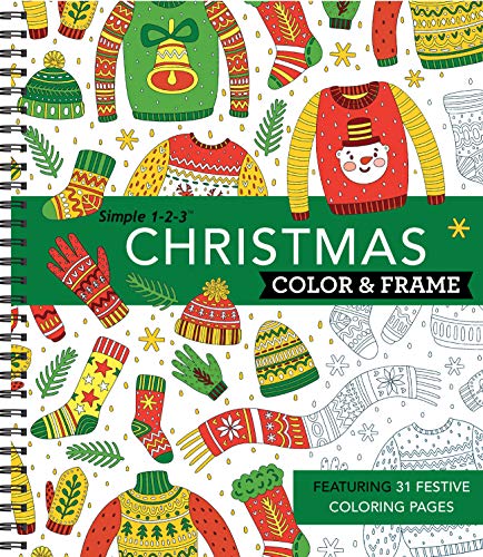 Color & Frame - Christmas (Coloring Book) by New Seasons