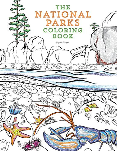 The National Parks Coloring Book -- Sophie Tivona, Paperback