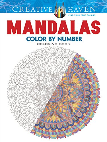 Creative Haven Mandalas Color by Number Coloring Book -- Shala Kerrigan - Paperback