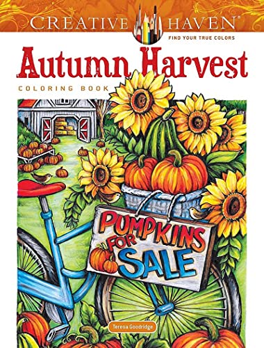 Creative Haven Autumn Harvest Coloring Book -- Teresa Goodridge - Paperback