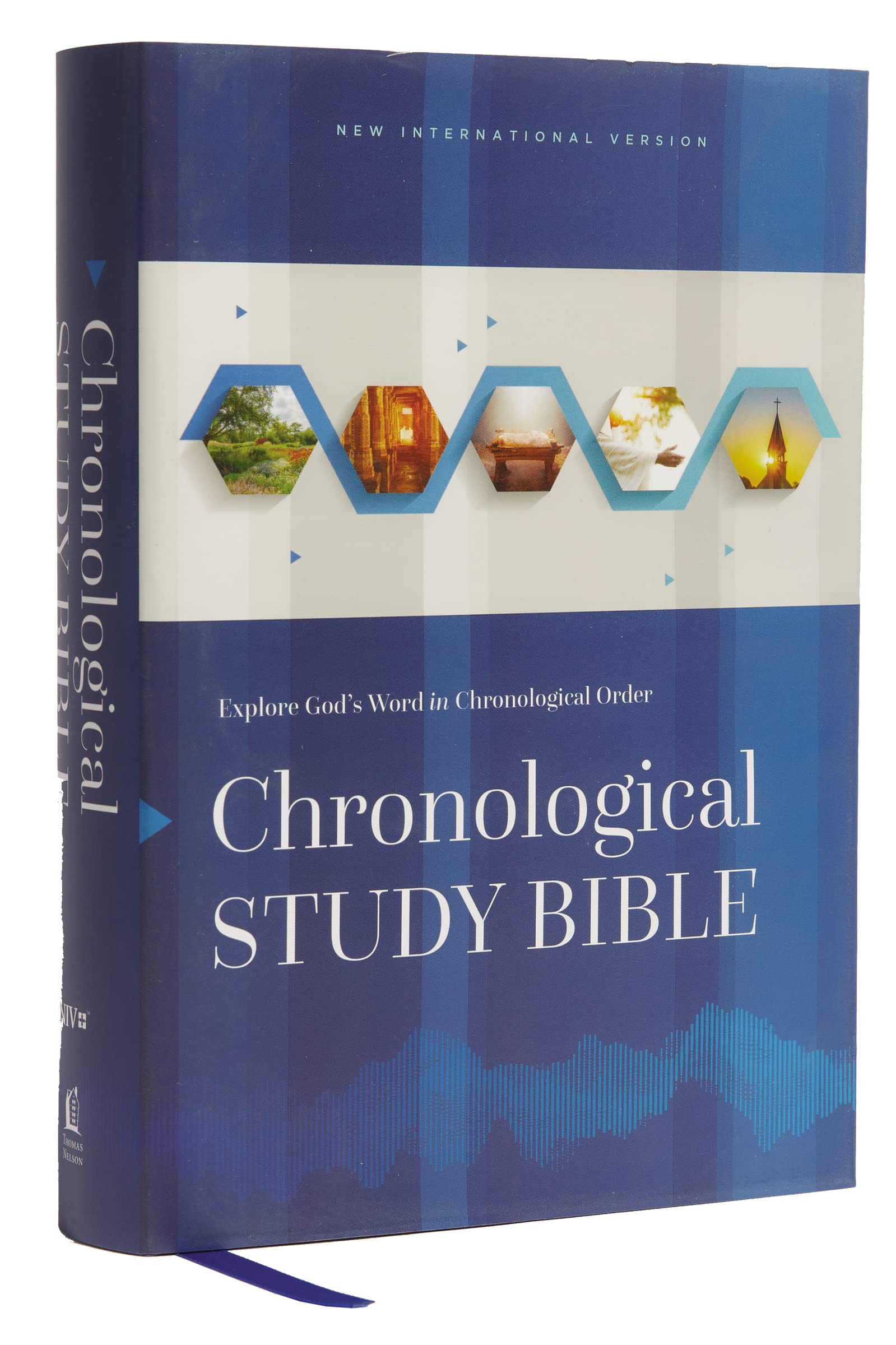 Niv, Chronological Study Bible, Hardcover, Comfort Print: Holy Bible, New International Version by Thomas Nelson