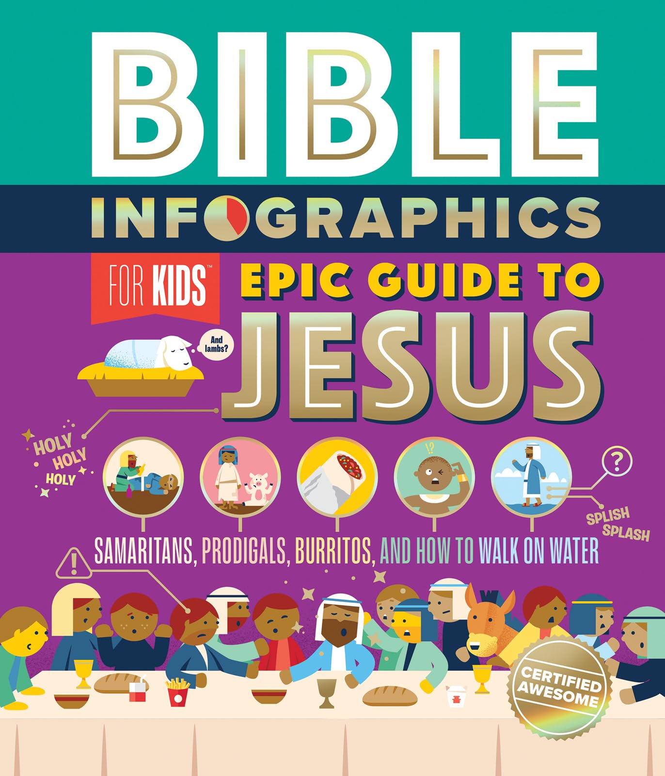 Bible Infographics for Kids Epic Guide to Jesus: Samaritans, Prodigals, Burritos, and How to Walk on Water by Harvest House Publishers