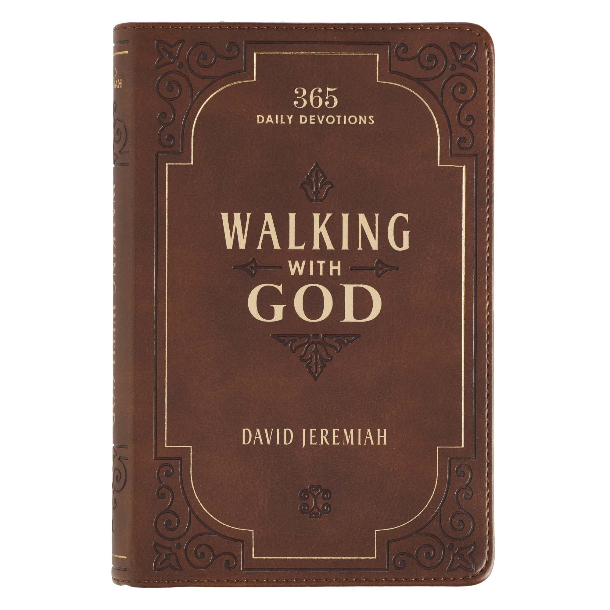 Devotional Luxleather Walking with God by Jeremiah, David