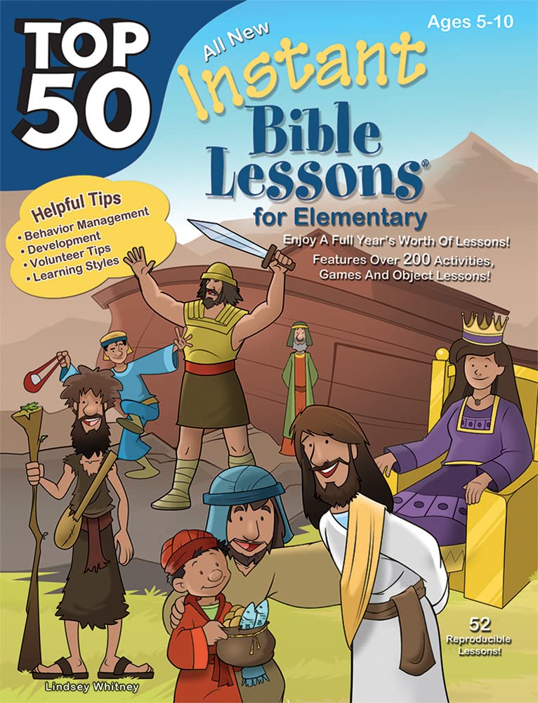 Top 50 Instant Bible Lessons for Elementary with Object Lessons by Whitney, Lindsey