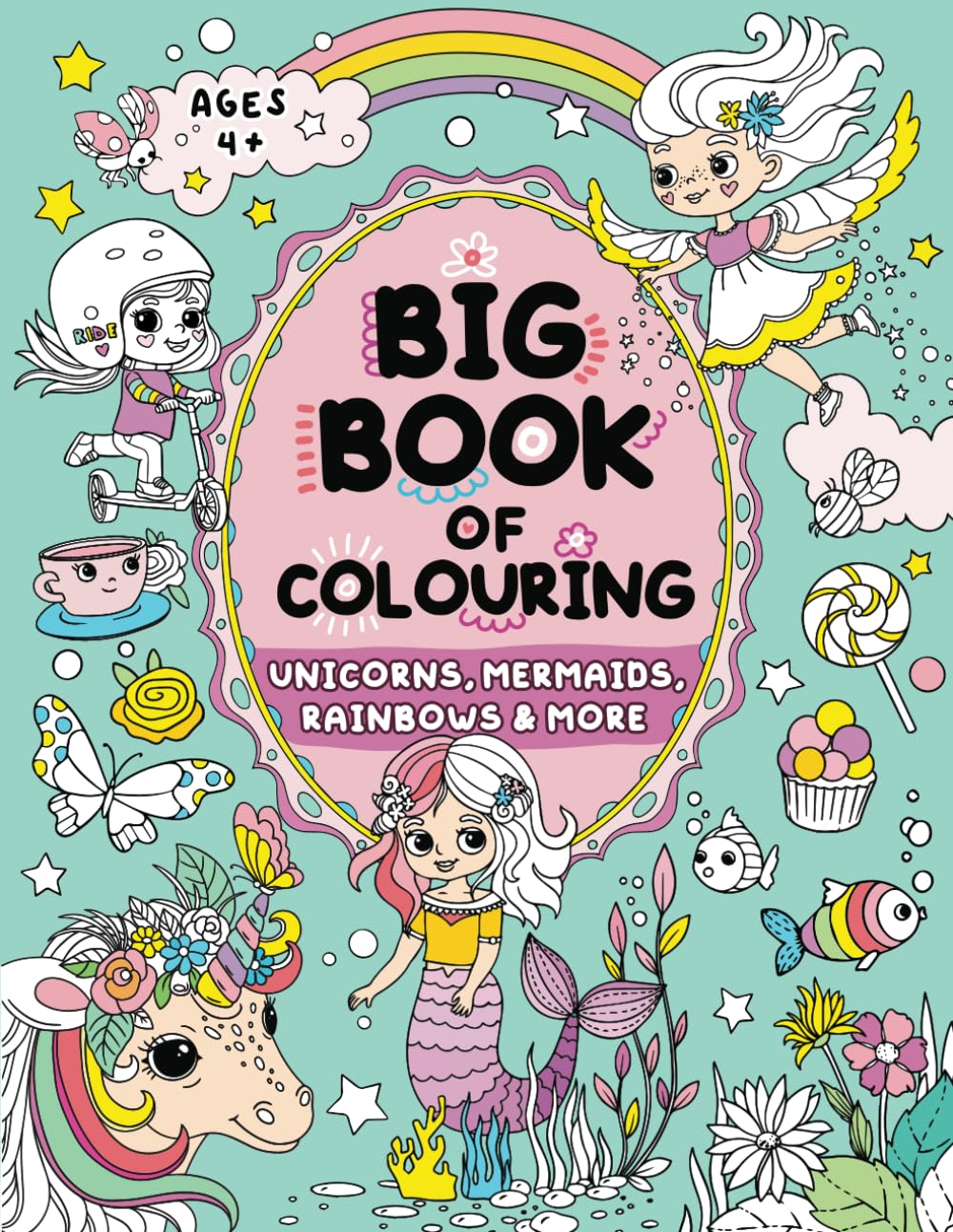 Big Book of Colouring for Girls: Children Ages 4+ by Publishing, Fairywren