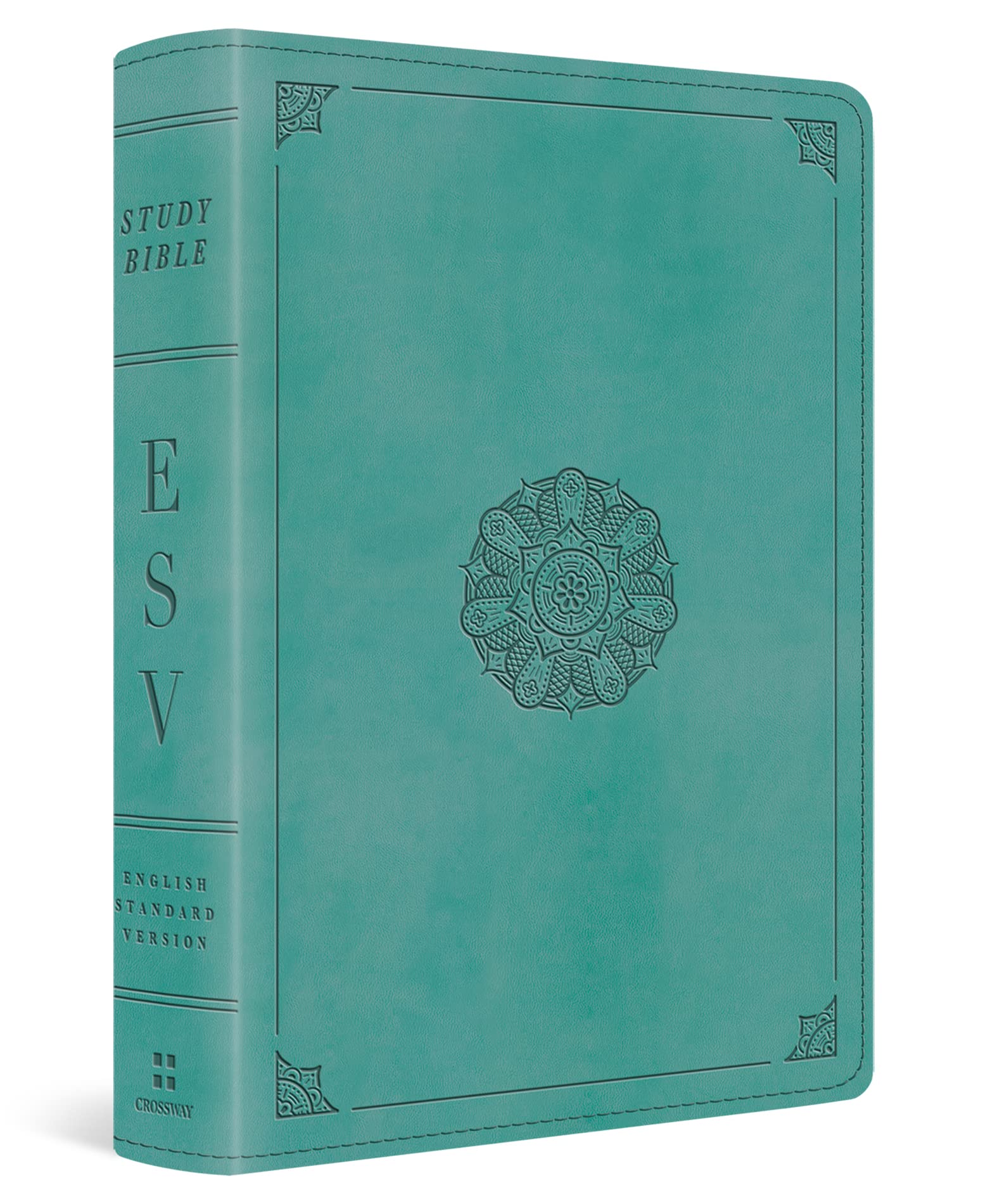 ESV Study Bible, Personal Size (Trutone, Turquoise, Emblem Design) by Crossway Bibles