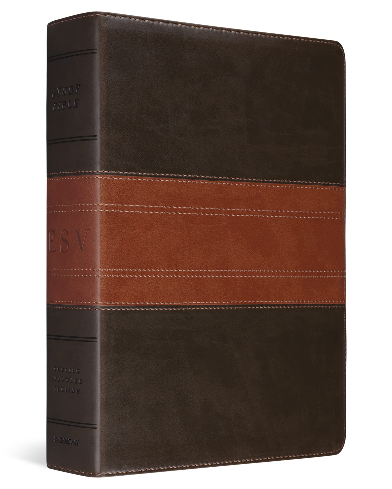 ESV Study Bible, Large Print (Trutone, Forest/Tan, Trail Design) by