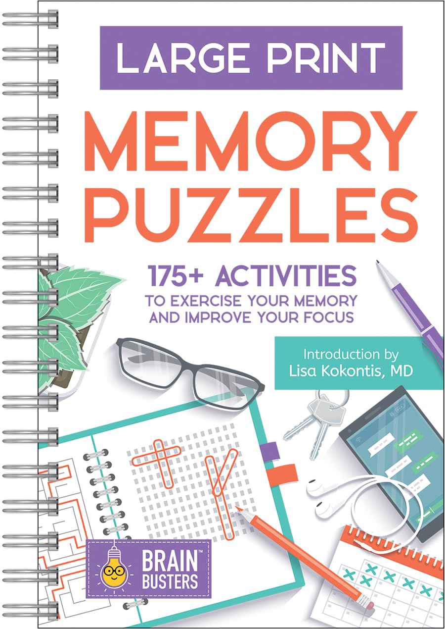 Large Print Memory Puzzles by Parragon Books