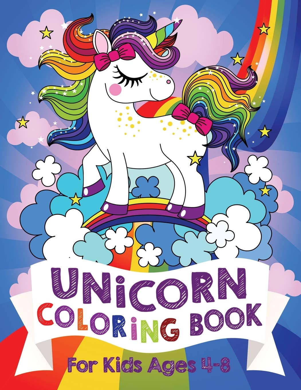 Unicorn Coloring Book For Kids Ages 4-8 (US Edition) by Bear, Silly
