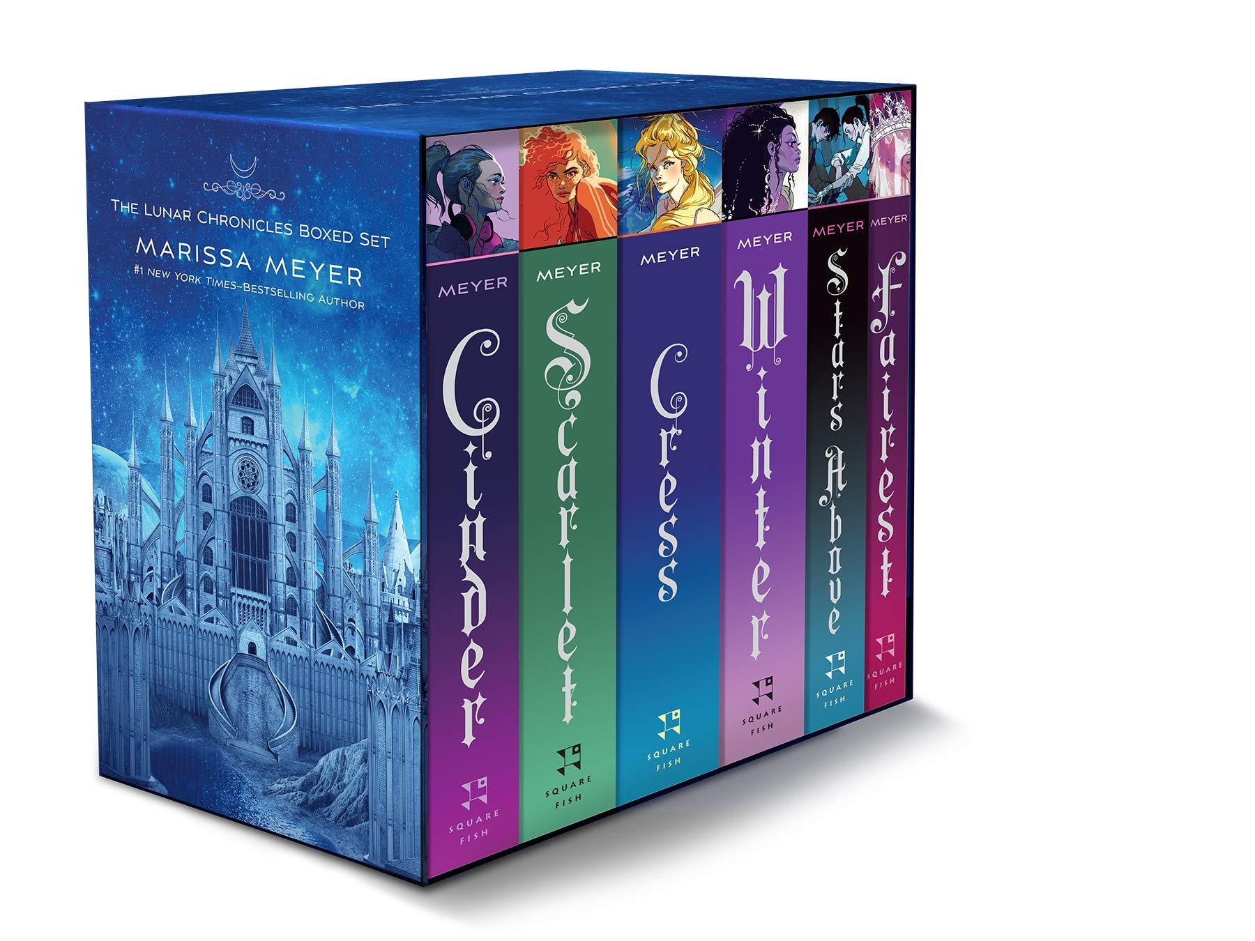 The Lunar Chronicles Boxed Set: Cinder, Scarlet, Cress, Fairest, Stars Above, Winter by Meyer, Marissa