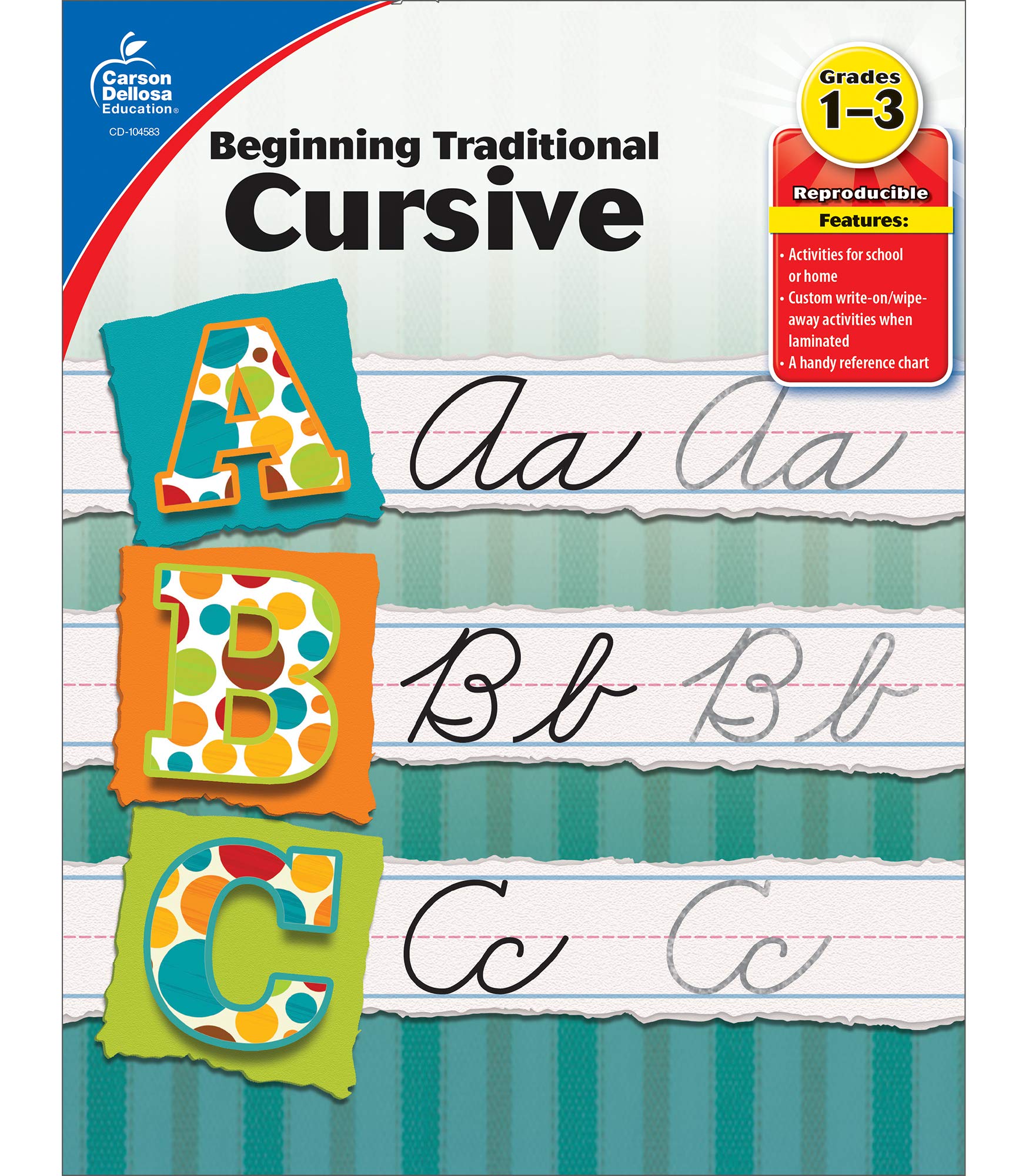Beginning Traditional Cursive, Grades 1 - 3 by Carson Dellosa Education