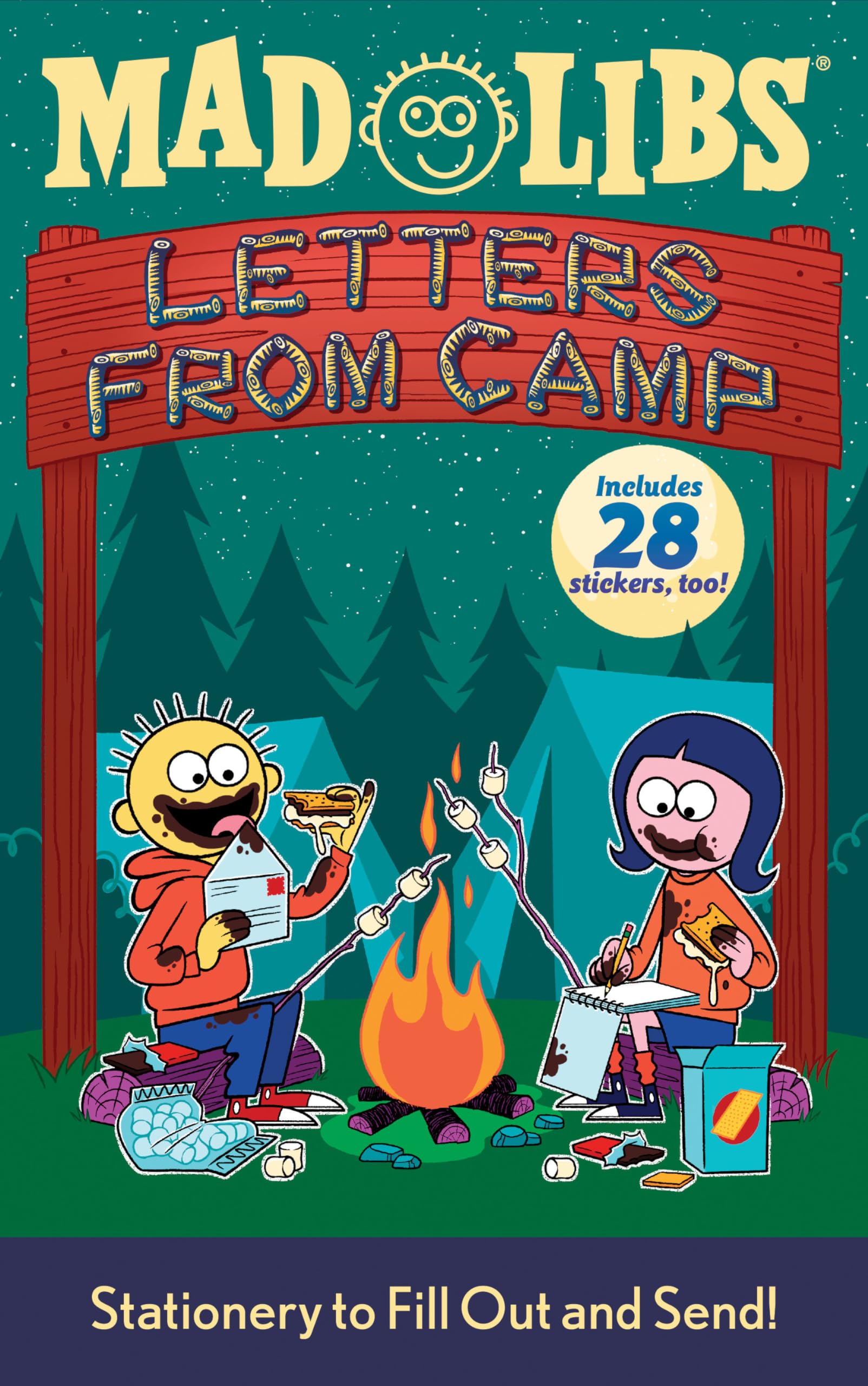 Letters from Camp Mad Libs: Stationery to Fill Out and Send! [With Stickers] by Mad Libs