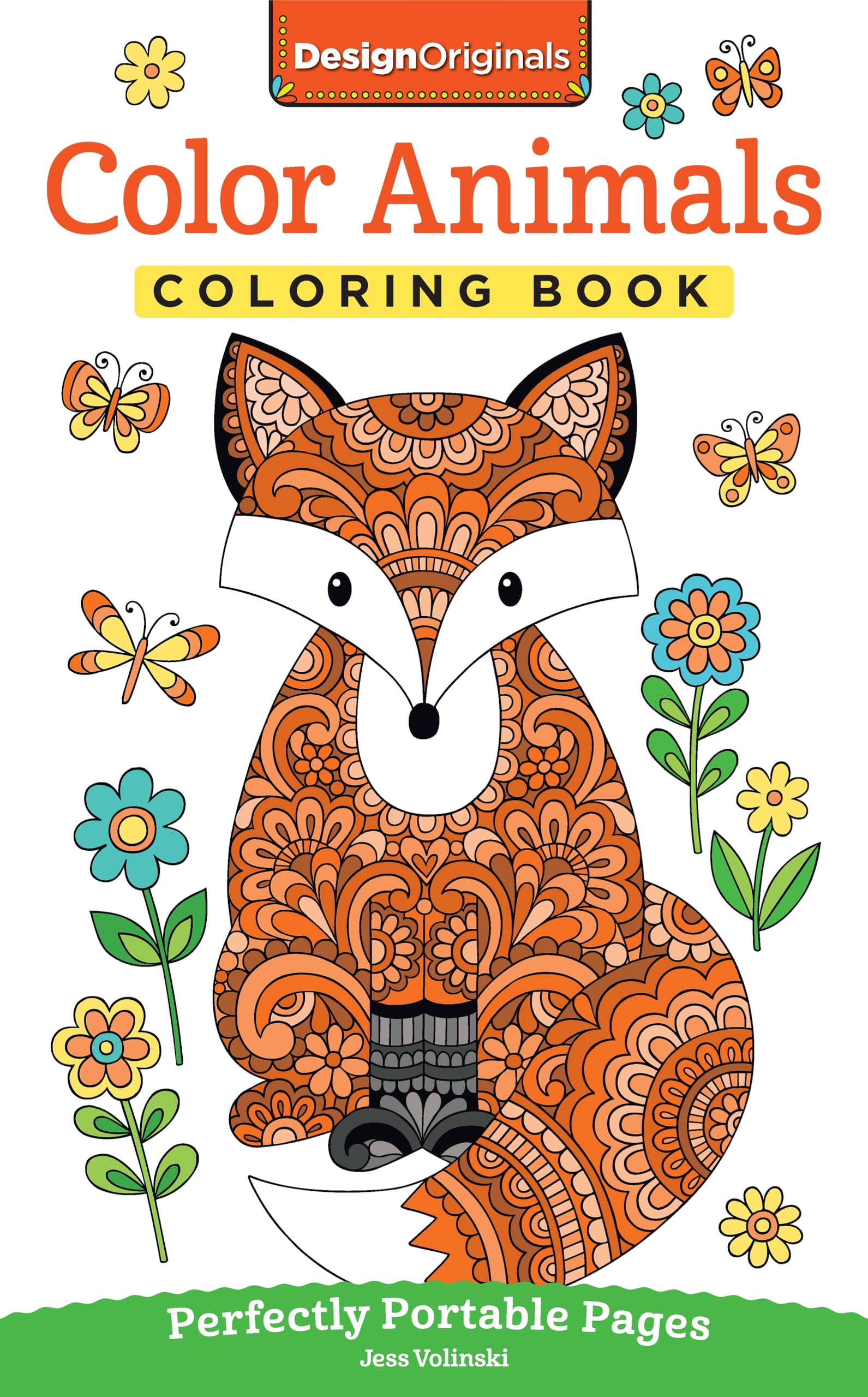 Color Animals Coloring Book: Perfectly Portable Pages by Volinski, Jess